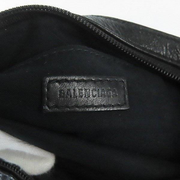 【難有り】BALENCIAGA/バレンシアガ ロゴ クラッチバッグ /LPL_画像5