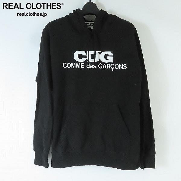 ☆COMME des GARCONS CDG/コムデギャルソン 18AW LOGO HOODED SWEATSHIRT パーカー SZ-T001 /L /060_詳細な状態は商品説明内をご確認ください。