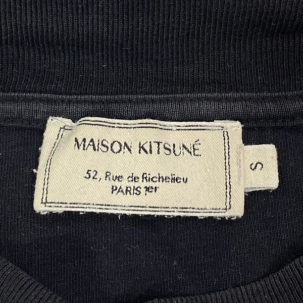 ☆MAISON KITSUNE/メゾンキツネ モックネック 長袖Tシャツ/S /LPL_画像3