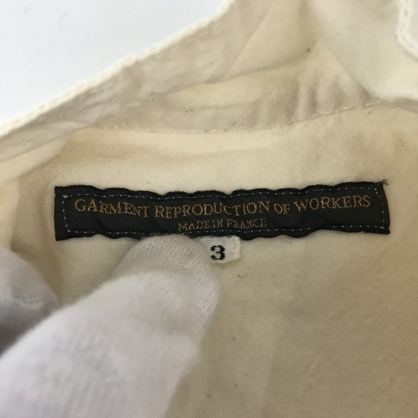 ☆GARMENT REPRODUCTION OF WORKERS/ガーメント リプロダクション オブ ワーカース ボタン長袖シャツ/3 /LPL_画像3