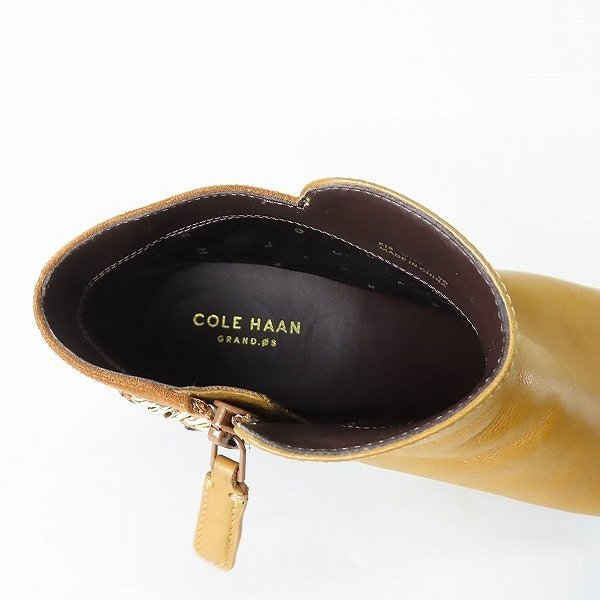 Cole Haan/コール ハーン チェーン装飾 サイドジップショートブーツ W15616 /080_画像5