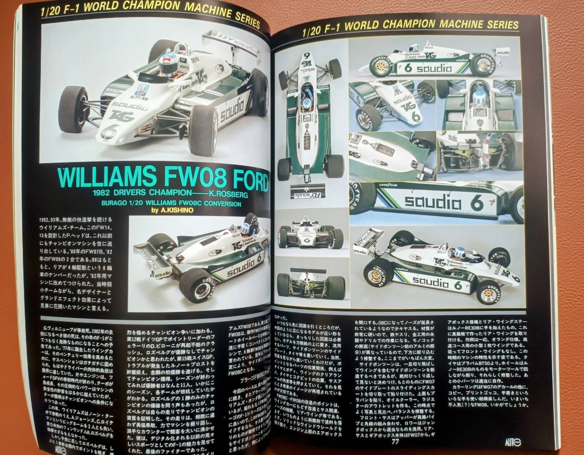 ☆AUTO MODELING★オートモデリング☆1993年11月 Vol.12★1992 F-1 MODELS DIGEST☆1992年F-1モデル・ダイジェスト★マクラーレン他☆_画像9