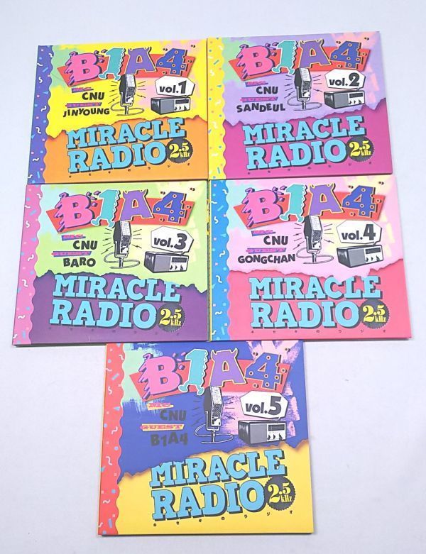 CD★キセキのラジオ MIRACLE RADIO 2.5KHZ B1A4 5枚まとめて 帯付き 紙ジャケット_画像1