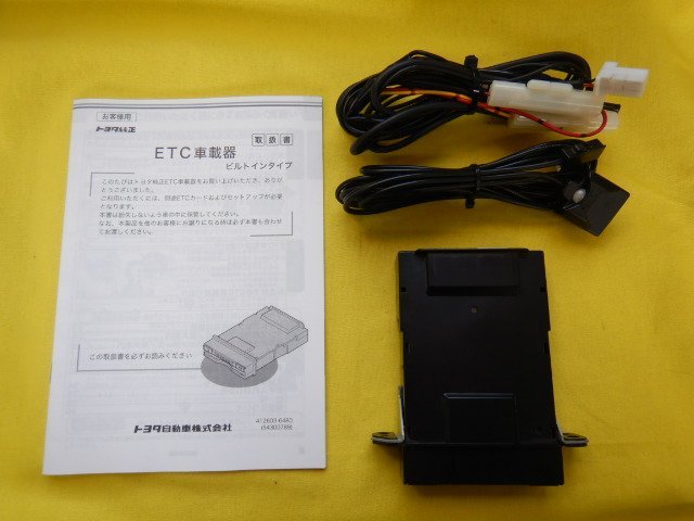 ◆トヨタ純正　ETC◆08686-00341/412600-3340◆普通車登録　取説付　NCP120　ラクティス　【23120703】_画像1