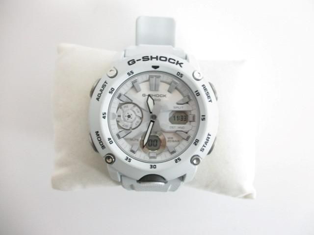 優良品 カシオ CASIO G-SHOCK 腕時計 2針 クォーツ デジアナ ライトグレー メンズ_画像2