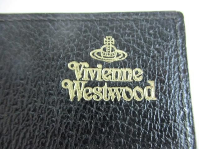 中古 ヴィヴィアンウエストウッド VivienneWestwood 財布 長財布 オーブロゴ がま口 黒 ブラック レディース_画像7