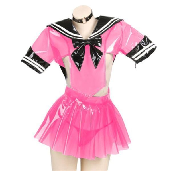 2024年のクリスマスの特別な衣装 AR709:【送料無料】定価30580円 ハロウィン PVC 女の子用 ユニフォーム ネイビー コスチューム セクシー その他