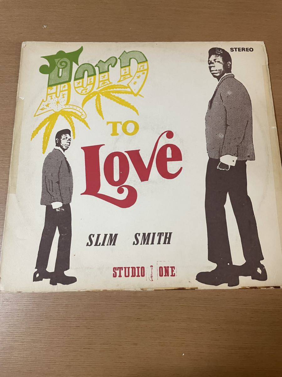 BORN TO LOVE / SLIM SMITH オリジナルシルクスクリーン　LP レコード _画像1
