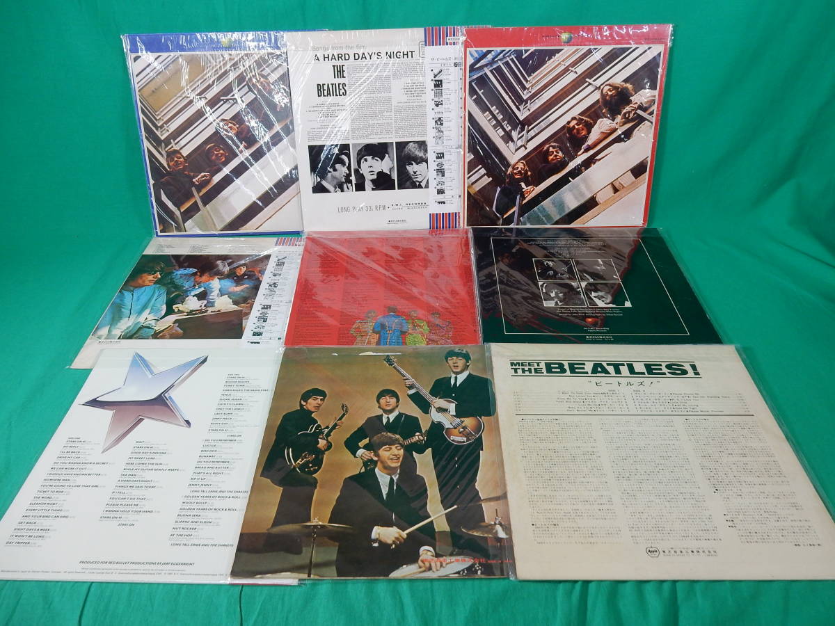 86/L571★洋楽LP★THE BEATLES ザ・ビートルズ レコード 9枚セット★A HARD DAY'S NIGHT/Let It Be/1962-1966/1967-1970 他★中古 現状品_画像2