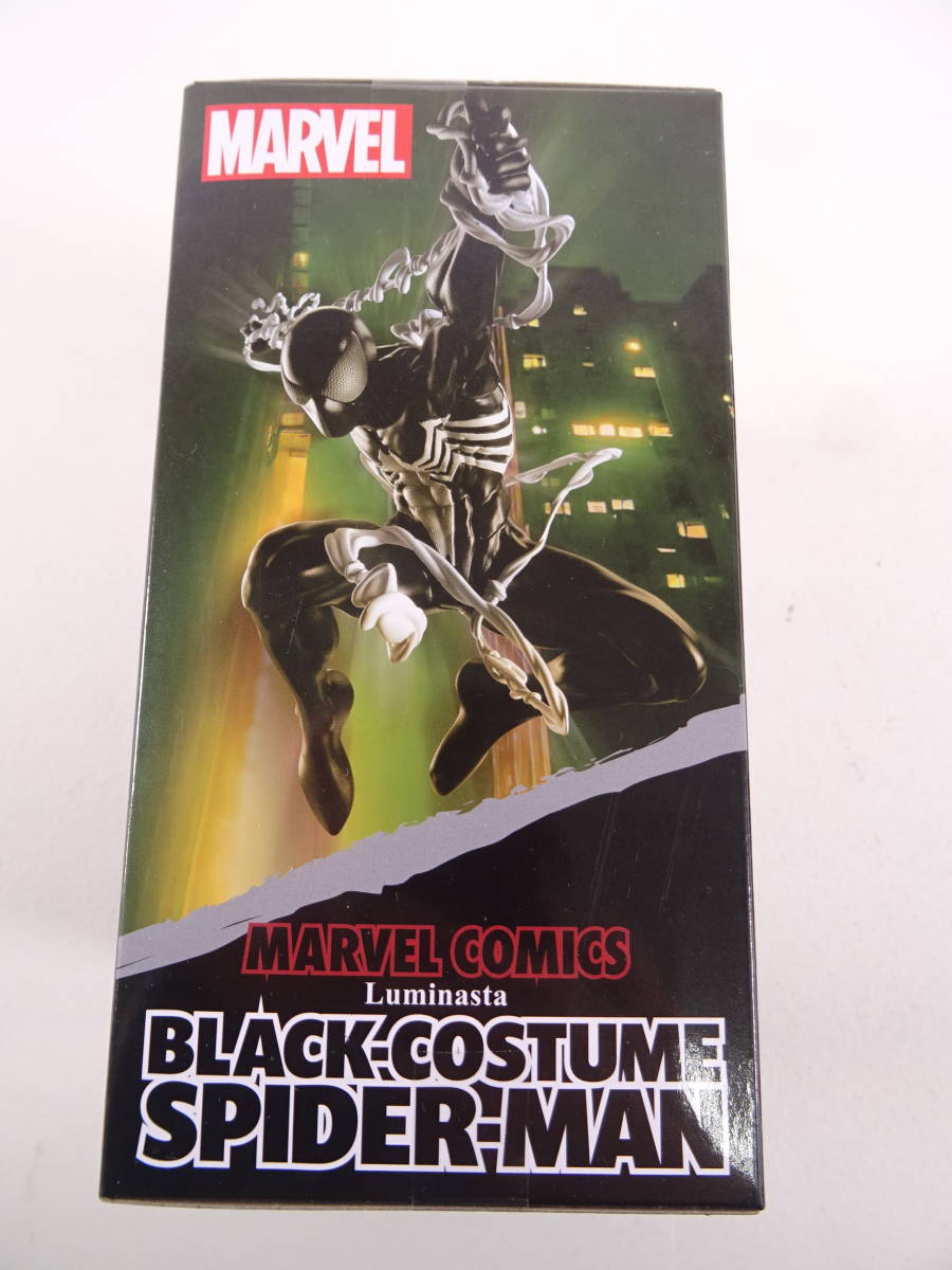 10/S858★プライズ★MARVEL COMICS Luminasta BLACK-COSTUME SPIDE-RMAN★ブラックコスチューム スパイダーマン★_画像2