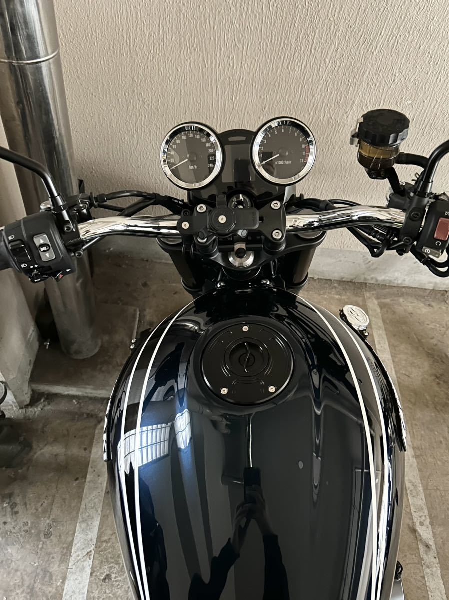 Z900RS タンクキャップ　クイックオープン　アルミCNCビレット　ブラック