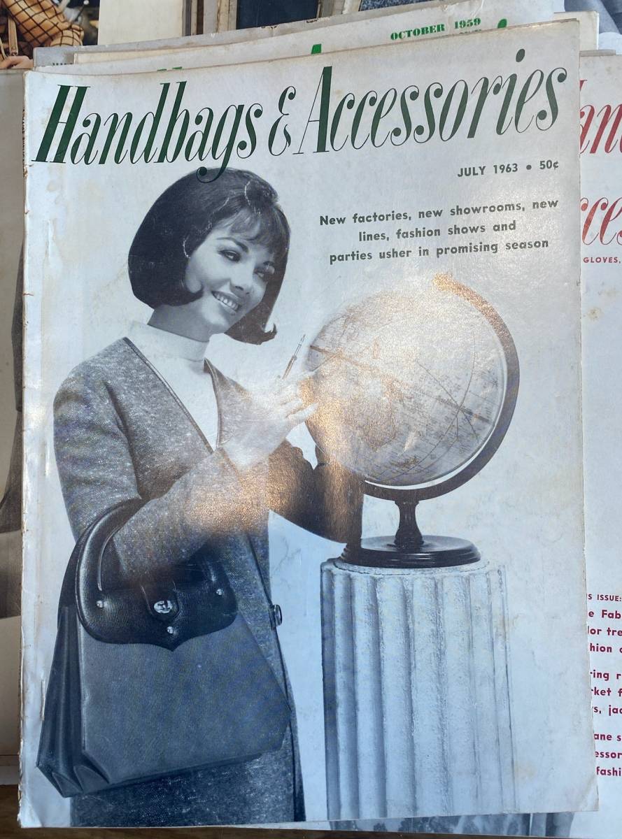 古本　1962年～　雑誌　Handbags&accessory　45冊　検：ファッション誌　外国語雑誌　資料　アンティーク　ビンテージ　洋書　_画像4