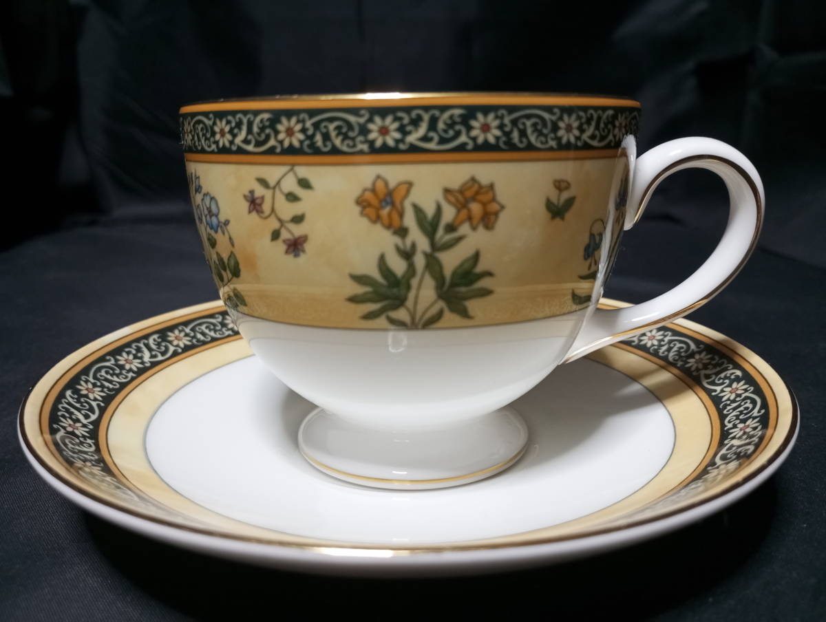 美品◇自宅保管 ウェッジウッド インディア カップ＆ソーサー リー WEDGEWOOD India A_画像1