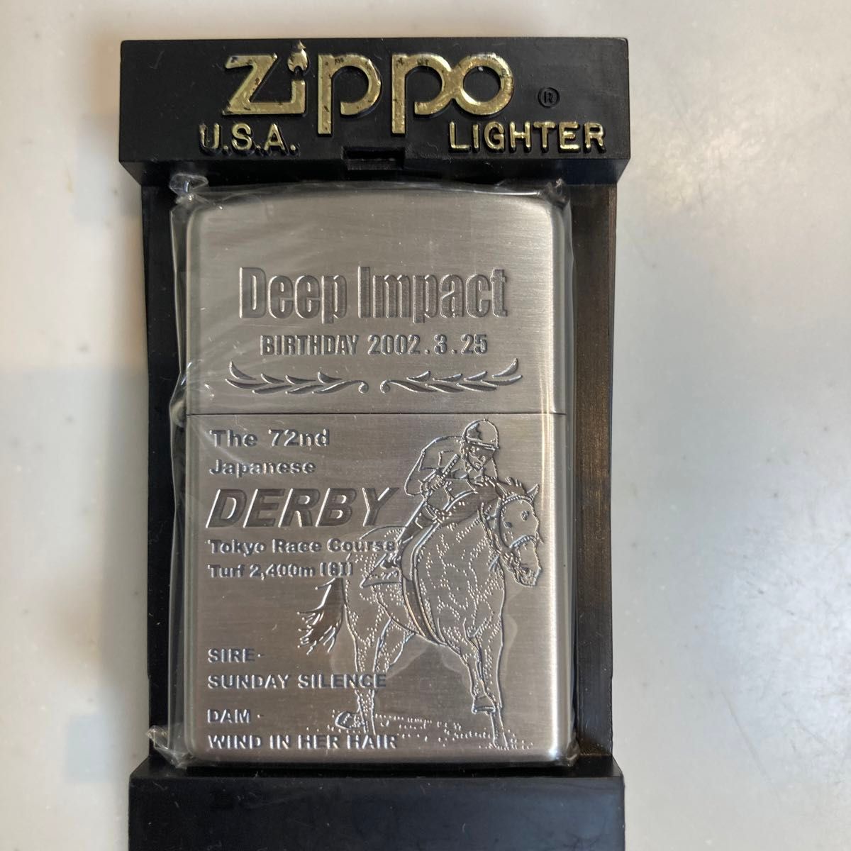 競馬 zippo ディープインパクト 日本ダービー優勝記念 新品 未 競馬 zippo ディープインパクト 日本ダービー優勝記念 新品 未