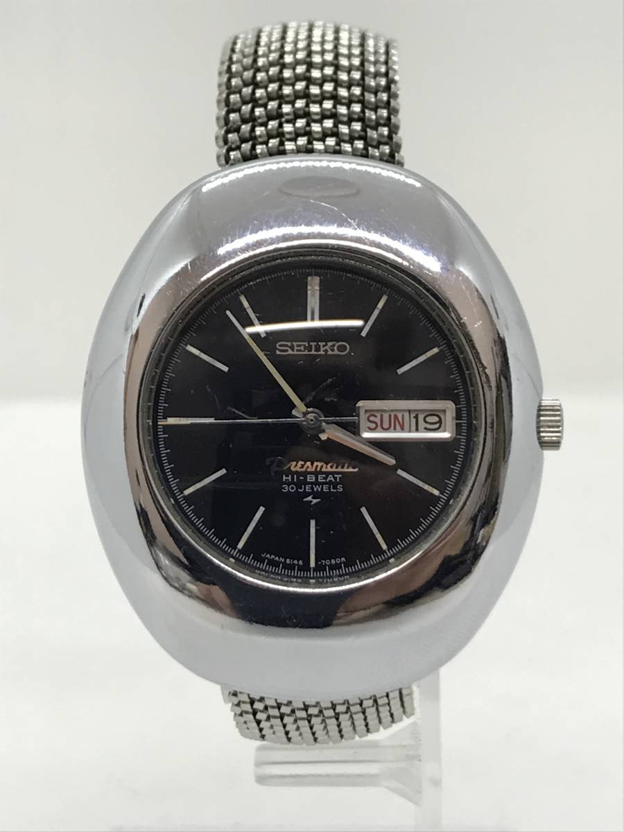 【稼働品】SEIKO セイコー プレスマチック ハイビート 5146-7050 デイデイト 腕時計 30石 自動巻き ファッション 趣味 コレクター_画像1