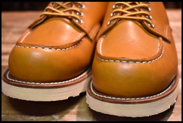 【8D 美品 16年】レッドウィング 9895 アイリッシュセッター 茶 ゴールドラセット モックトゥ ローカット 短靴 ブーツ redwing HOPESMORE_画像5