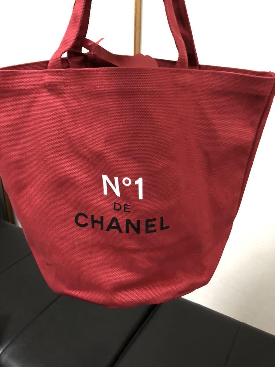 【レア 新品未使用】CHANELシャネル ノベルティトートバッグ 赤_画像2