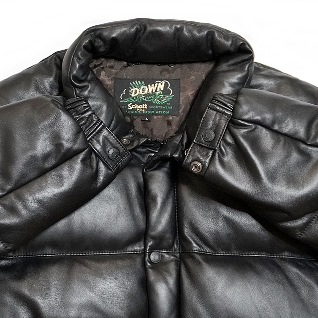 即決 Schott/NANO UNIVERSE メンズL レザーダウンジャケット 即決 Schott/NANO UNIVERSE メンズL レザーダウンジャケット