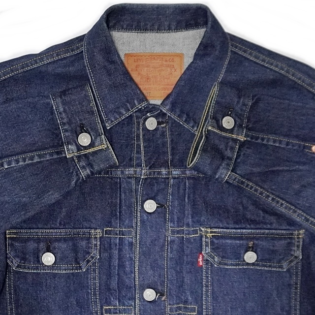 即決★Levi's★メンズ40≒L位 リーバイス71507XX Gジャン 濃紺 2nd 復刻 赤耳 BIGE ジージャン 日本製 検索:506XX