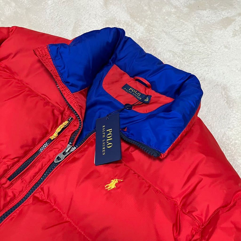 ●新品『希少なXXL』現行タグ POLO RALPH LAUREN ポロラルフローレン 極暖 ダウンジャケット/レッド/正規品/メンズ/サイズ190/108A_画像2