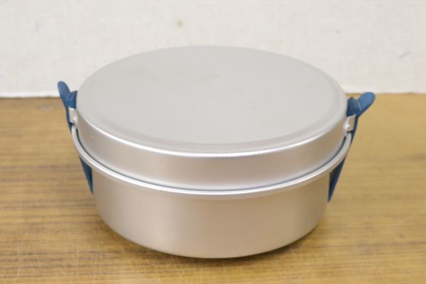 飯盒 クッカー キャンプ用品 2点 食器 炊飯 湯沸かし 飯ごう はんごう アウトドア 調理器具 ZA612_画像3