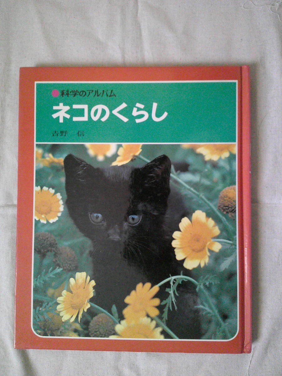 「ネコのくらし 　科学のアルバム 69」　猫　1980年初版　吉野 信 (著)　サイン入り　あかね書房_画像1