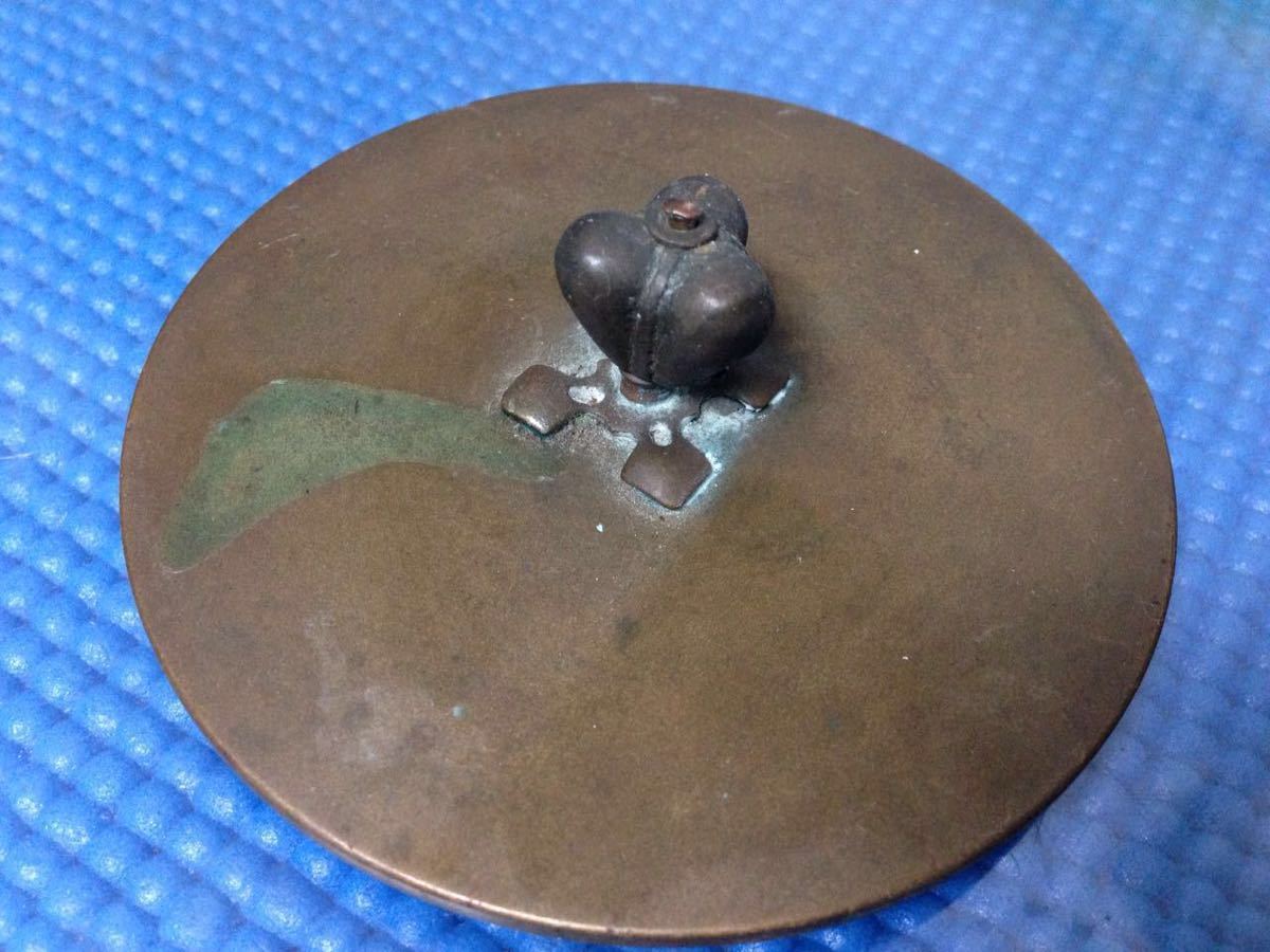  原文:龍文堂造 銅蓋 茶道具 重さ約195g（60s）