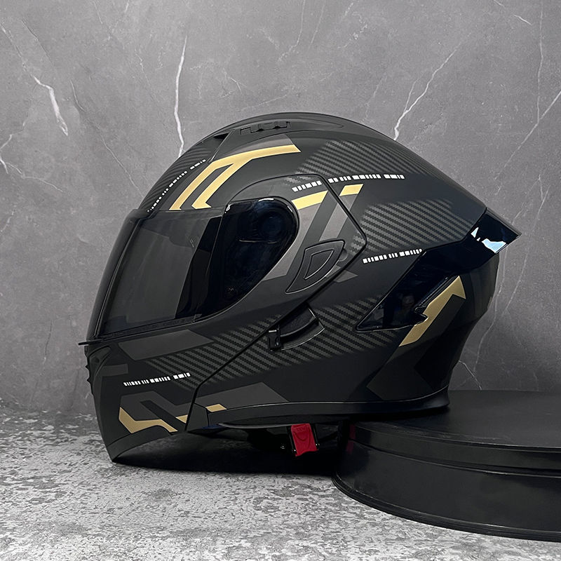 格安　バイク　オンロード　フルフェイスヘルメット　ダブルシールド　　インナー丸洗い可能　 黒＆赤　M～XXLサイズ選択可　XL_画像2