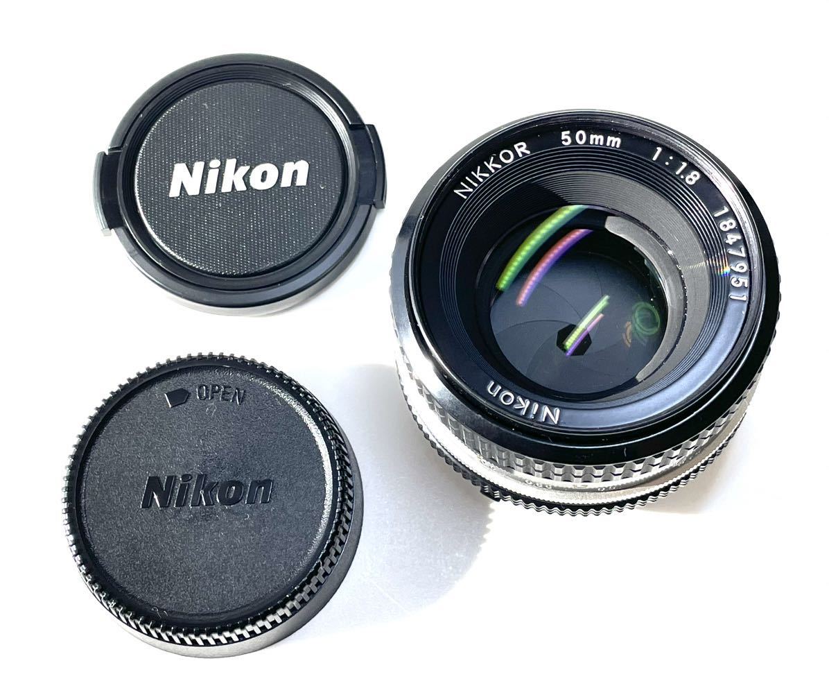 Nikon ニコン 50mm 1:1.8 単焦点 カメラ レンズ NIKKOR ニッコール_画像1