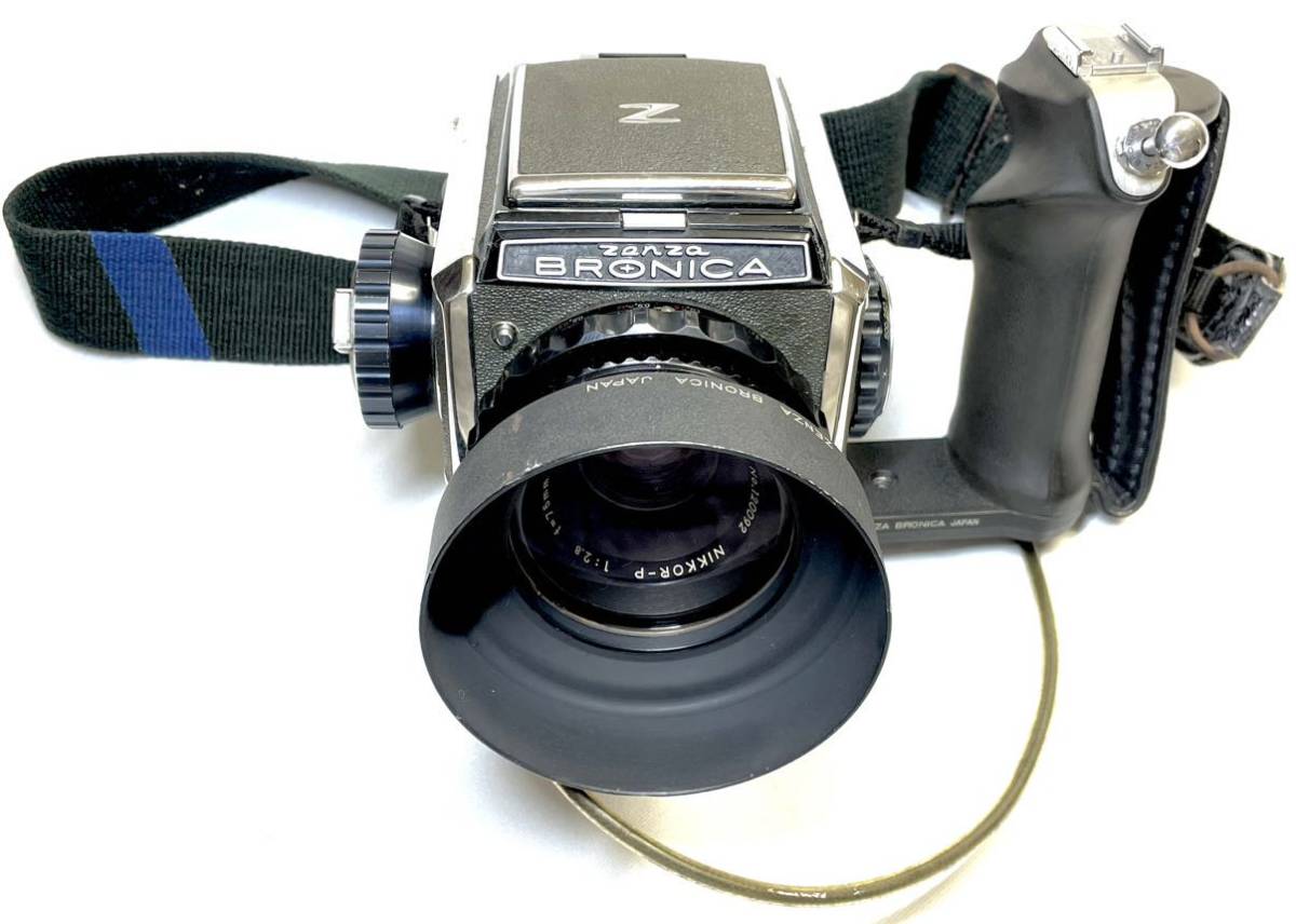 ZENZA BRONICA ゼンザブロニカ f＝75mm 1:2.8 NIKKOR-P 中判 フィルム カメラ 付属品つき 確認済み_画像1