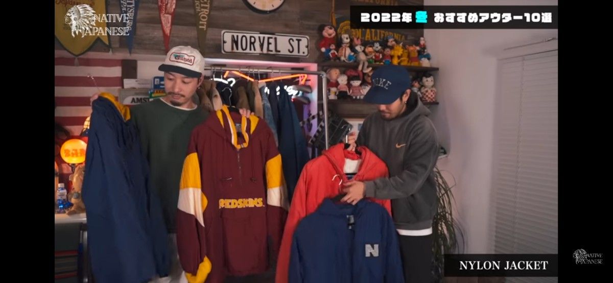 美品】ネイジャパ ケント着用 90s REDSKINS アノラックパーカー 美品】ネイジャパ ケント着用 90s REDSKINS アノラックパーカー