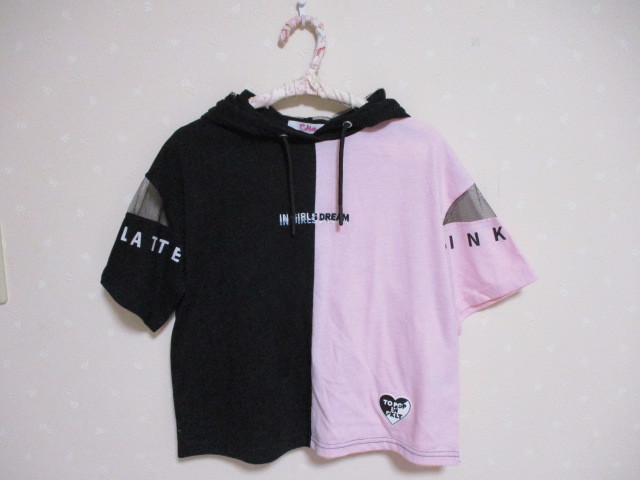 ● Pinklatte ● 可愛い半袖パーカTシャツ ☆140㎝☆ 30815_画像1