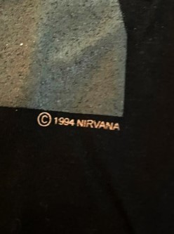 BT-10-L★新品未使用!!デッドストック★NIRVANA ニルヴァーナ Tシャツ against★バンドTシャツ 黒 L★送料無料!!★_画像5