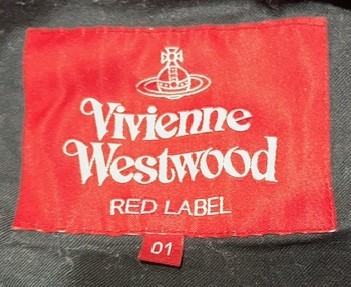 LJ-6★Vivienne Westwood ヴィヴィアンウエストウッド メンズ スエット素材 ダブルジップコート 黒 サイズ1★送料無料!!★_画像4