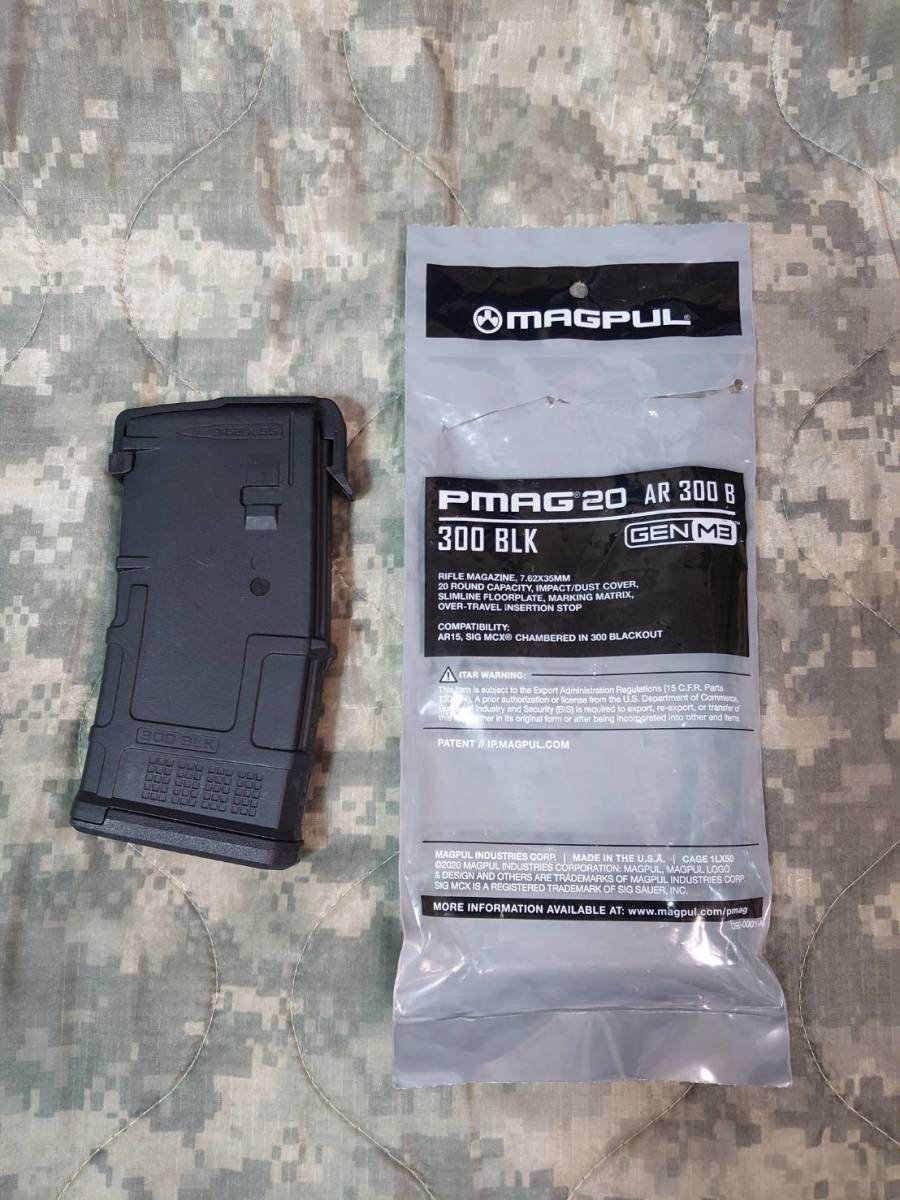 実物 P-MAG Gen3 300BLK 20連　検索用）MAGPUL マグプル M4 AR-15 PMAG 米軍_画像1