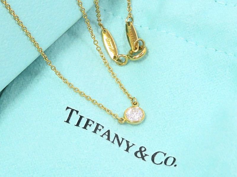 TIFFANYCo ティファニー AU750 バイザヤード ネックレス ゴールド