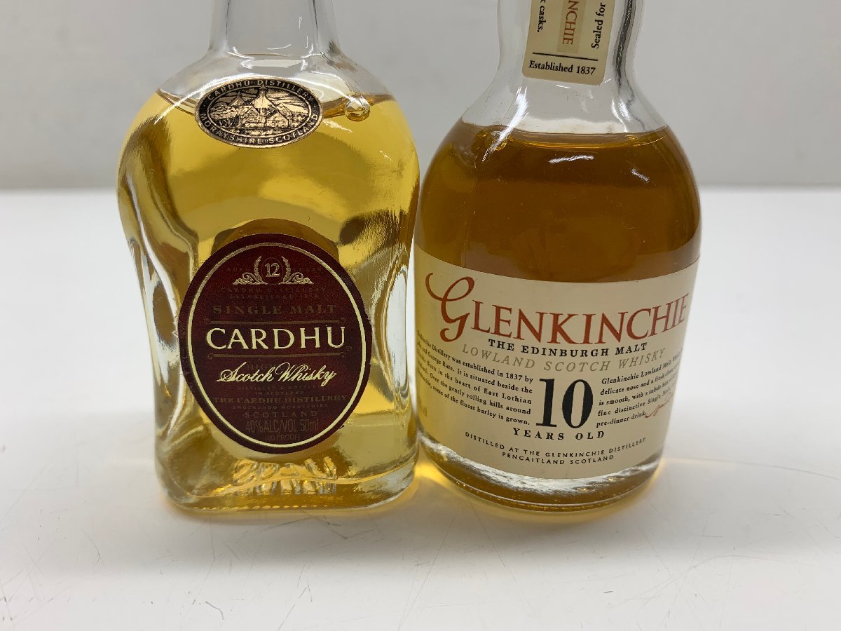 未開栓 ミニボトル NIKKA ニッカ 竹鶴17年 glenkinchie グレンチンキー10年 Dalwhinnie ダルウィニー15年2本 Cardhu カーデュ12年 計5本_画像9