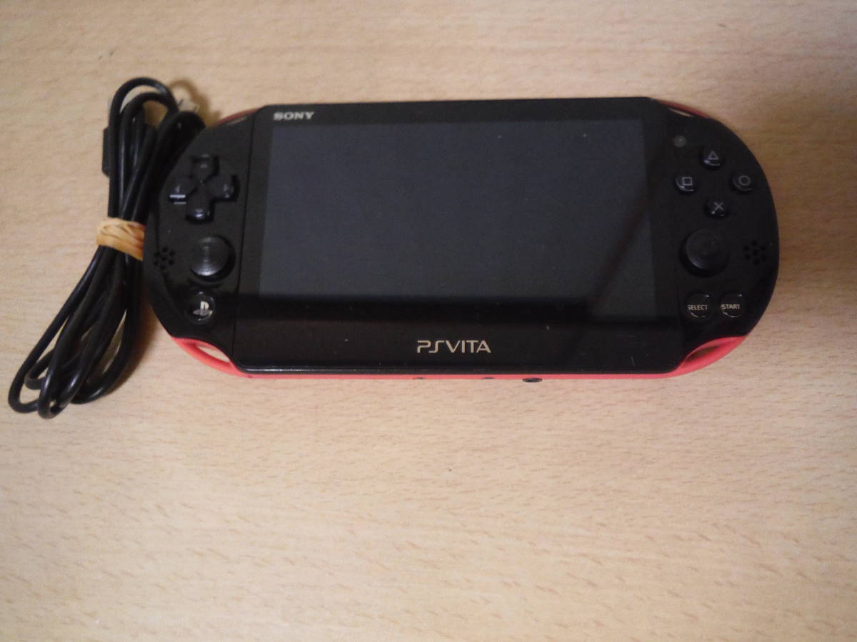 速くおよび自由な ヴィータ ピンクブラック SONY Vita PlayStation ピンクブラック PCH-2000 本体 Vita PS USB充電ケーブル付 傷有 アナログスティック交換済 PS Vita本体