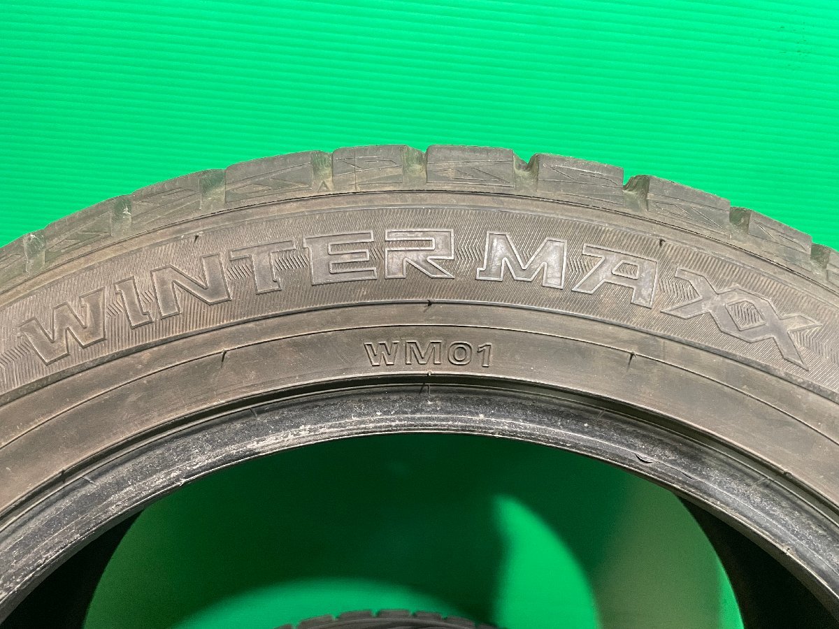 215/55R17 DUNLOP WINTERMAXX WM01 2018年製 スタッドレスタイヤ 4本セット K_画像4