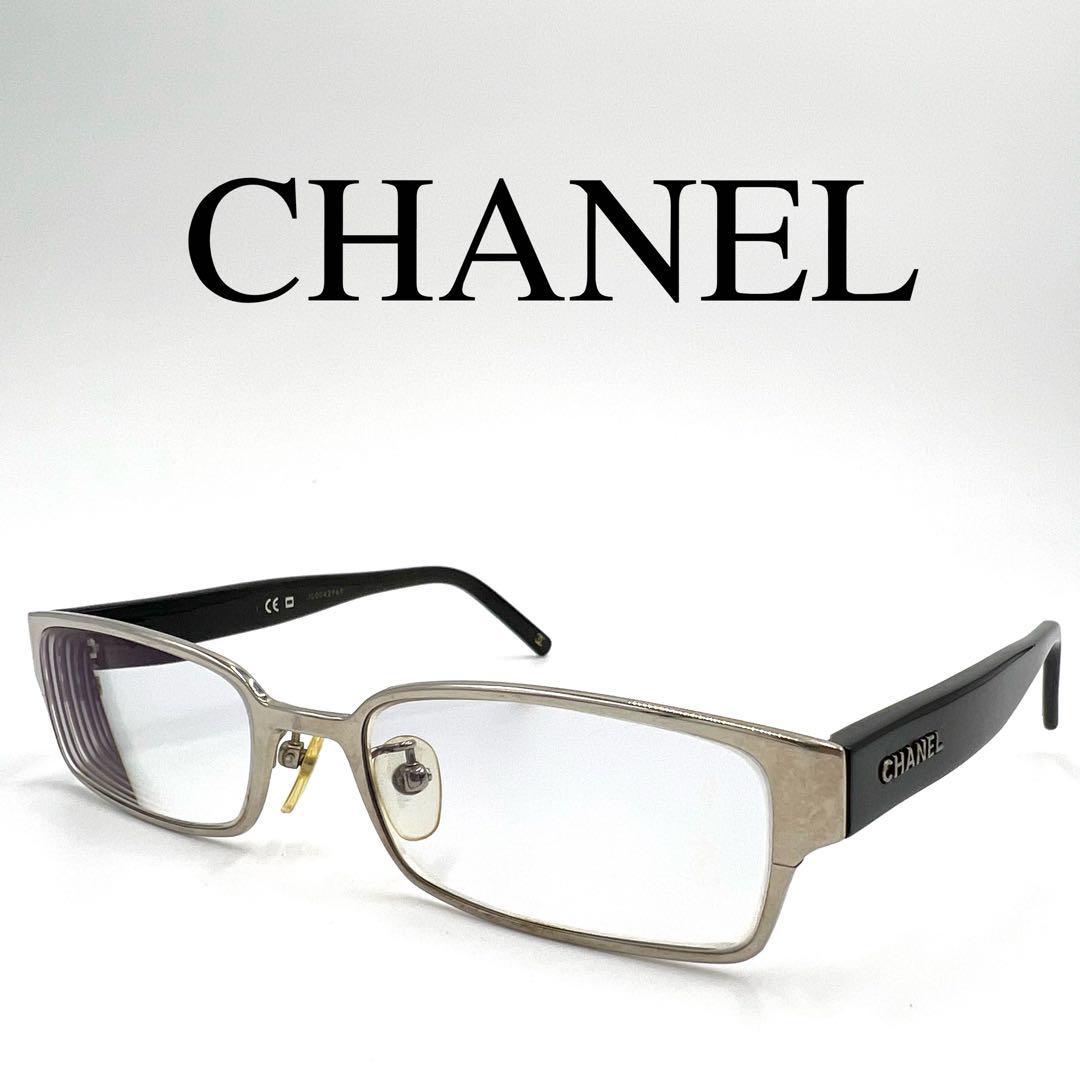 CHANEL シャネル メガネ 眼鏡 度入り 2096T サイドロゴ ケース付き_画像1