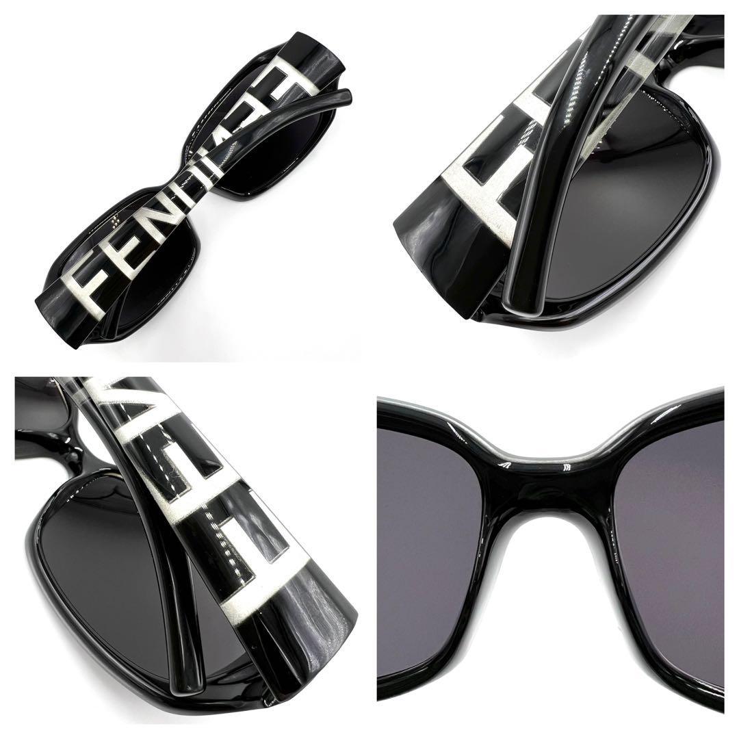 希少 FENDI フェンディ サングラス FS350 サイドロゴ ケース付き_画像9