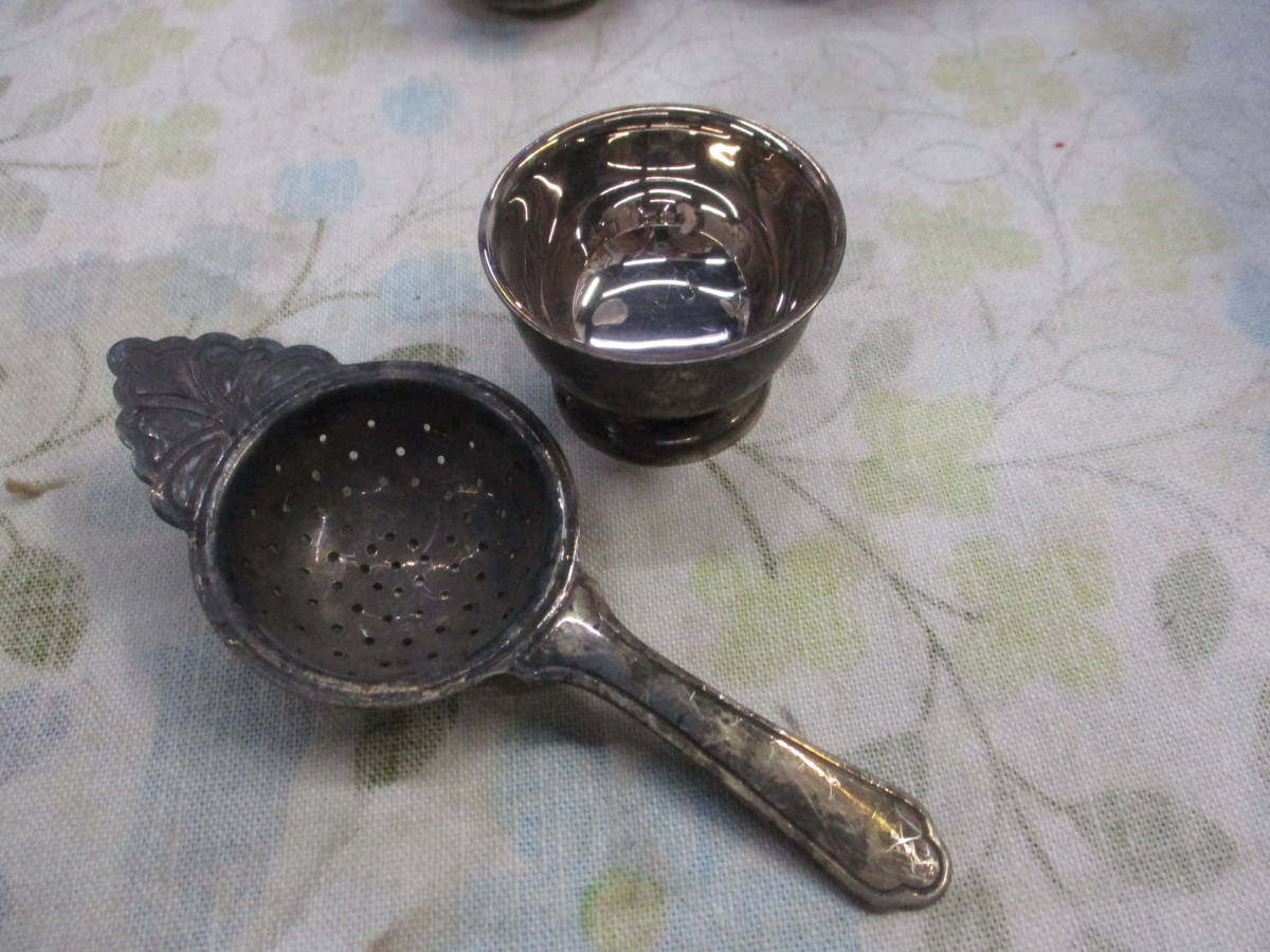 ＩＴＡＬＹ製 ティーセット ＳＩＬＶＥＲＰＬＡＴＥ 検 キッチン 食器 洋食器 茶器 アンティーク イタリア製の画像2