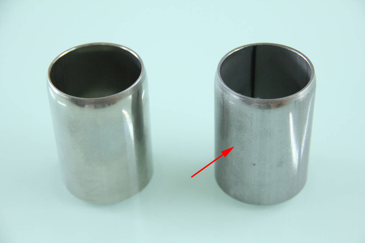  new goods φ45-φ38.1 steel muffler made for conversion pipe free pipe joint pipe difference included . bike 