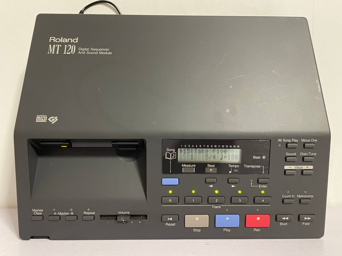 【MT-120】 ローランド Roland Digital Sequencer Sound Module GS GM MIDI 音源 モジュール & シーケンサー Working/Tested Disc_画像9
