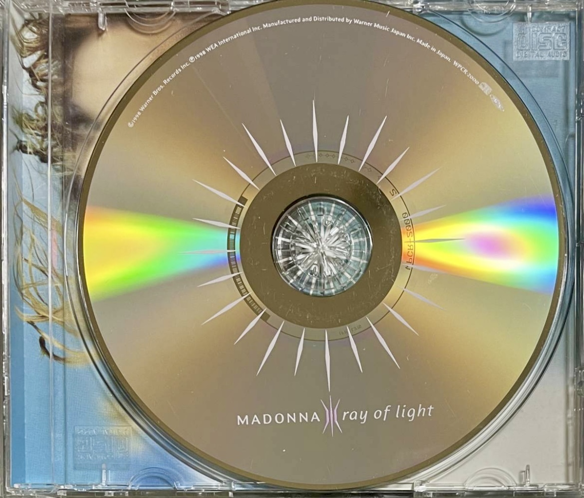 59b Madonna Ray Of Light 国内盤 ライナー 帯 Bonus Track付 OBI Electronic Pop Electro Downtempo Vocal Dance Disco House 中古品_画像5