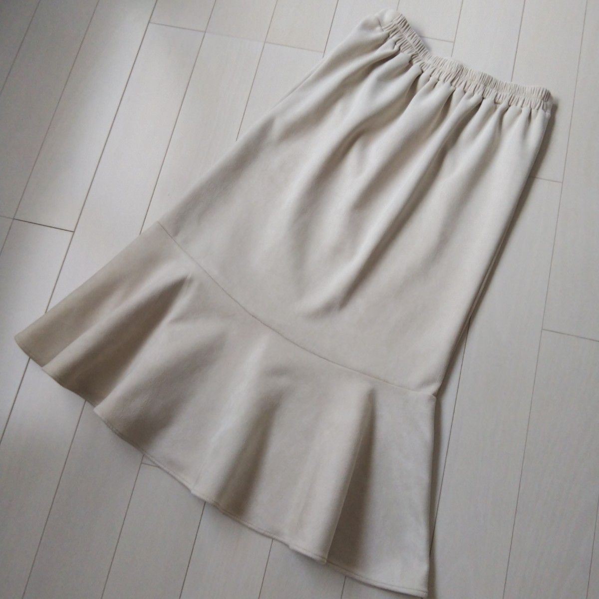 【グリーンパークス】スエードポンチ マーメイドスカート