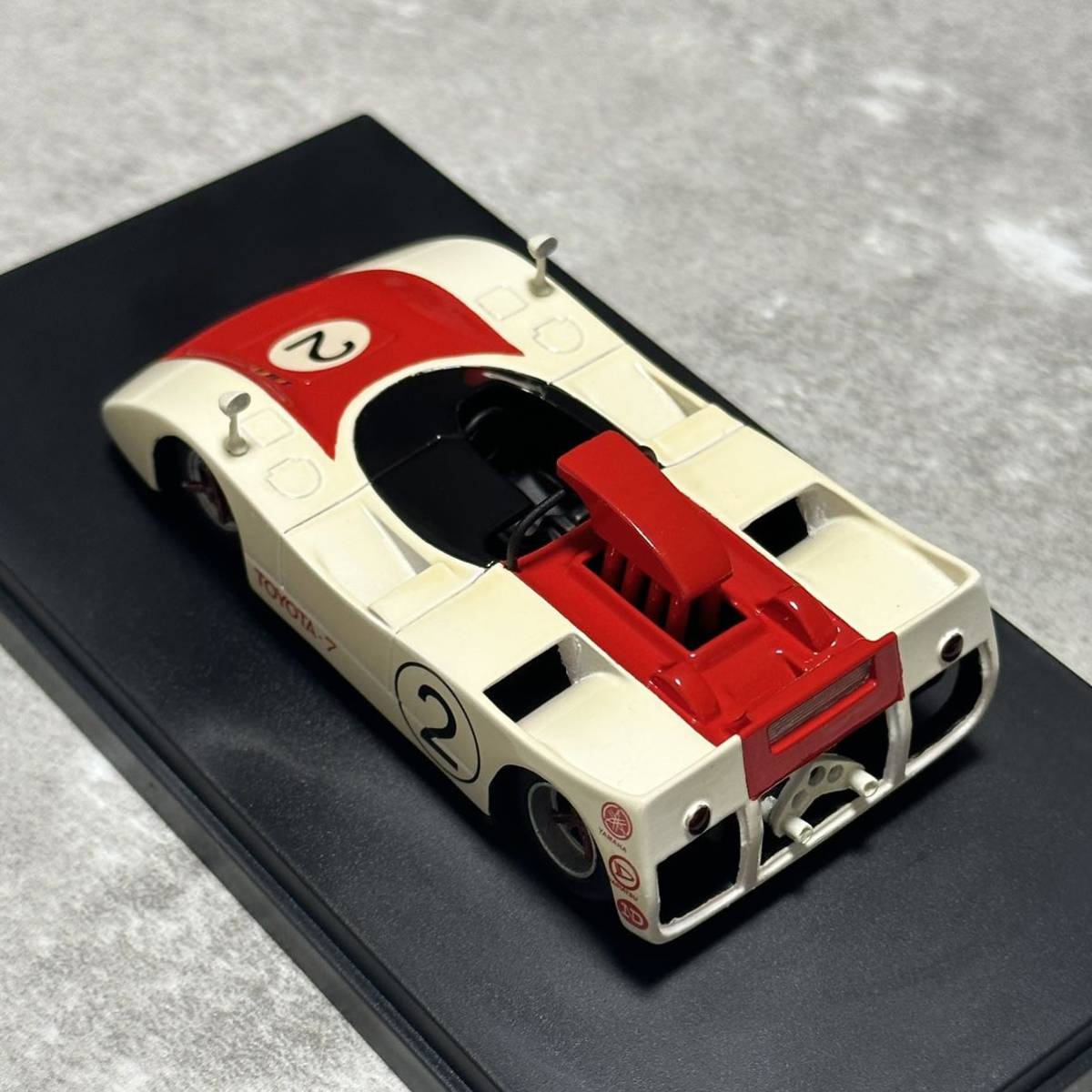 1/43 Q-MODEL トヨタ 7 #2 箱ケース付き q モデル mini promo toyota 1969 日本GP ミニカー レースカー クラシック japan グランプリ_画像7