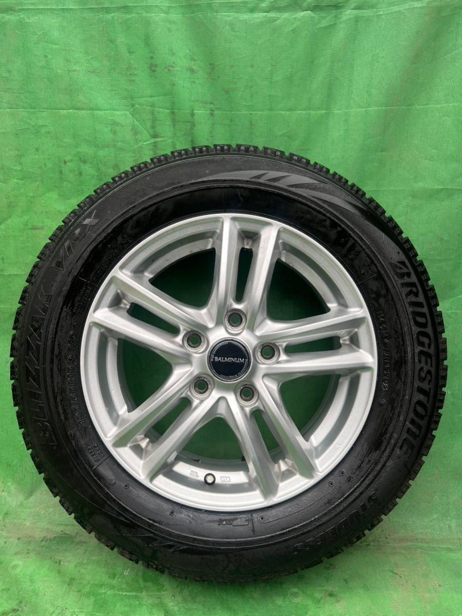 195/65R15 BRIDGESTONE BLIZZAK VRXタイヤ　アルミホイール付き4本　送料無料_画像7