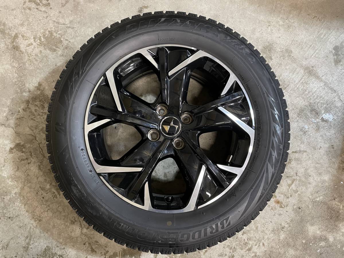 ★売り切り BS BLIZZAK VRX2 215/60R17 2020年製 溝約7.2～7.5 17×6.5J 4H/108 +32 シトロエン DS3クロスバック 純正アルミ4本セット ★_画像2