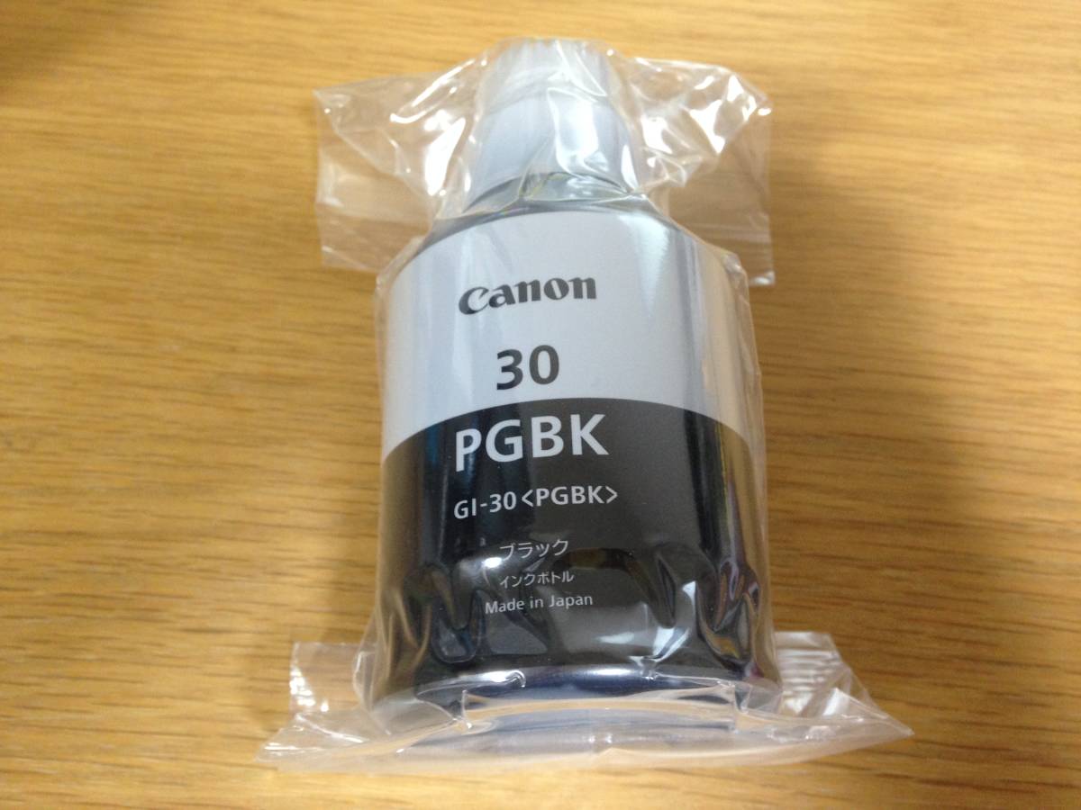 送料無料　キヤノン純正インクボトル GI-30 PGBK　顔料ブラック　170ml 1本　新品未使用　わけあり_画像1